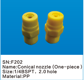one piece conical nozzle