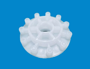 Custom plastic pin gear for PCB etching machine replacement, showing key gear specifications for PCB spare parts ordering